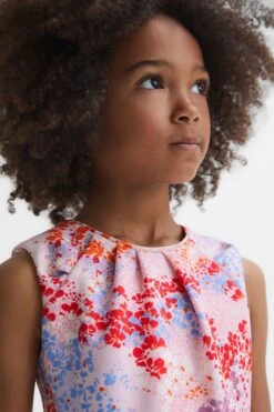 Reiss Max Plissiertes, Geblümtes Kleid -MONSON Kleidung Geschaft 112610s4