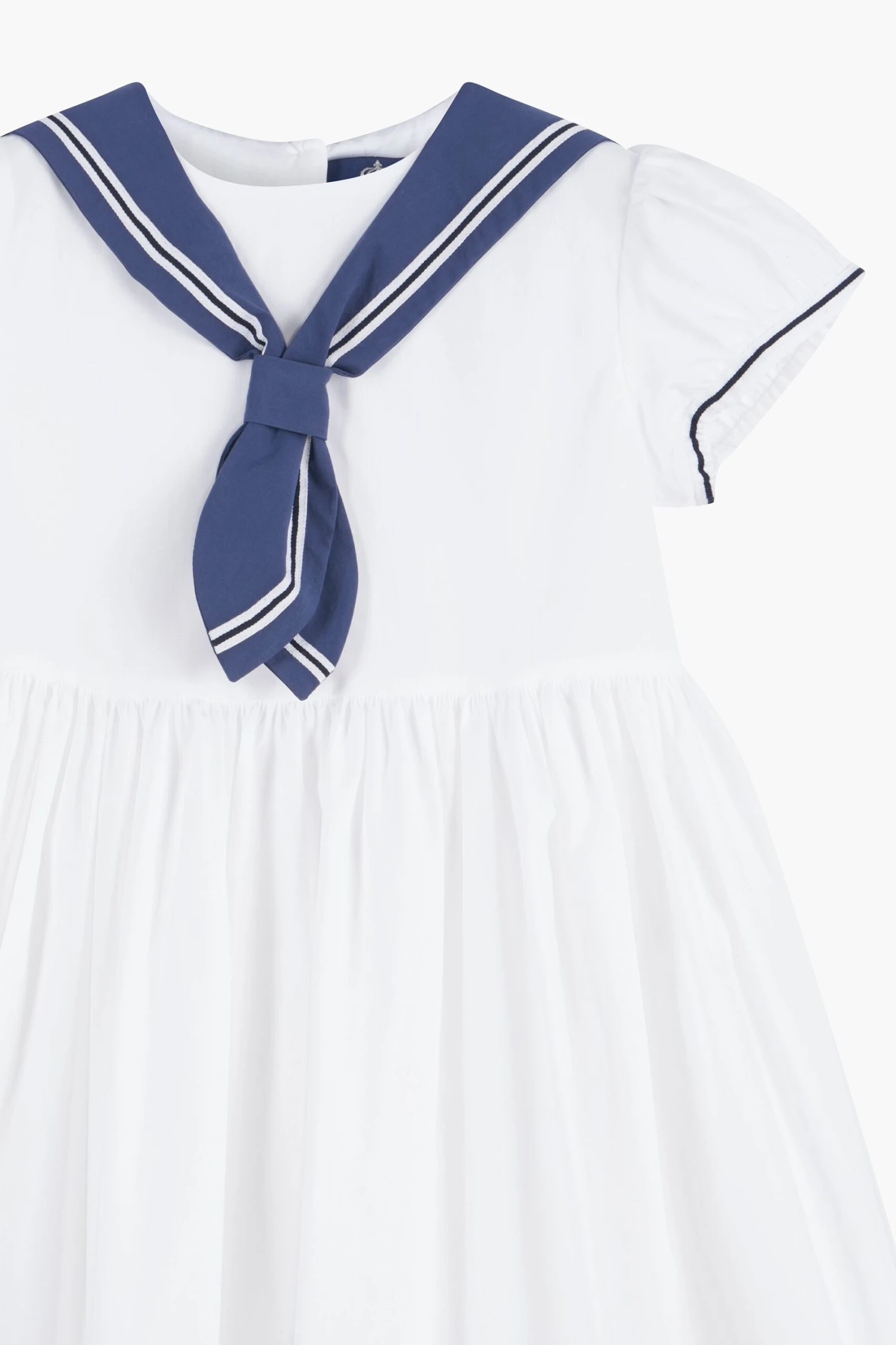 Trotters London Weißes Philippa Baumwoll Sailor Kleid 5 Trotters London Weißes Philippa Baumwoll Sailor Kleid – Bild 3