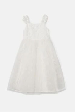 Angel & Rocket Olivia Weißes Kleid Mit Glitzer-Stickerei -MONSON Kleidung Geschaft 163489s5