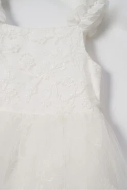 Angel & Rocket Olivia Weißes Kleid Mit Glitzer-Stickerei -MONSON Kleidung Geschaft 163489s7