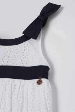 Angel & Rocket Avery Kleid Mit Bordüre Und Lochstickerei, Weiss -MONSON Kleidung Geschaft 163774s7