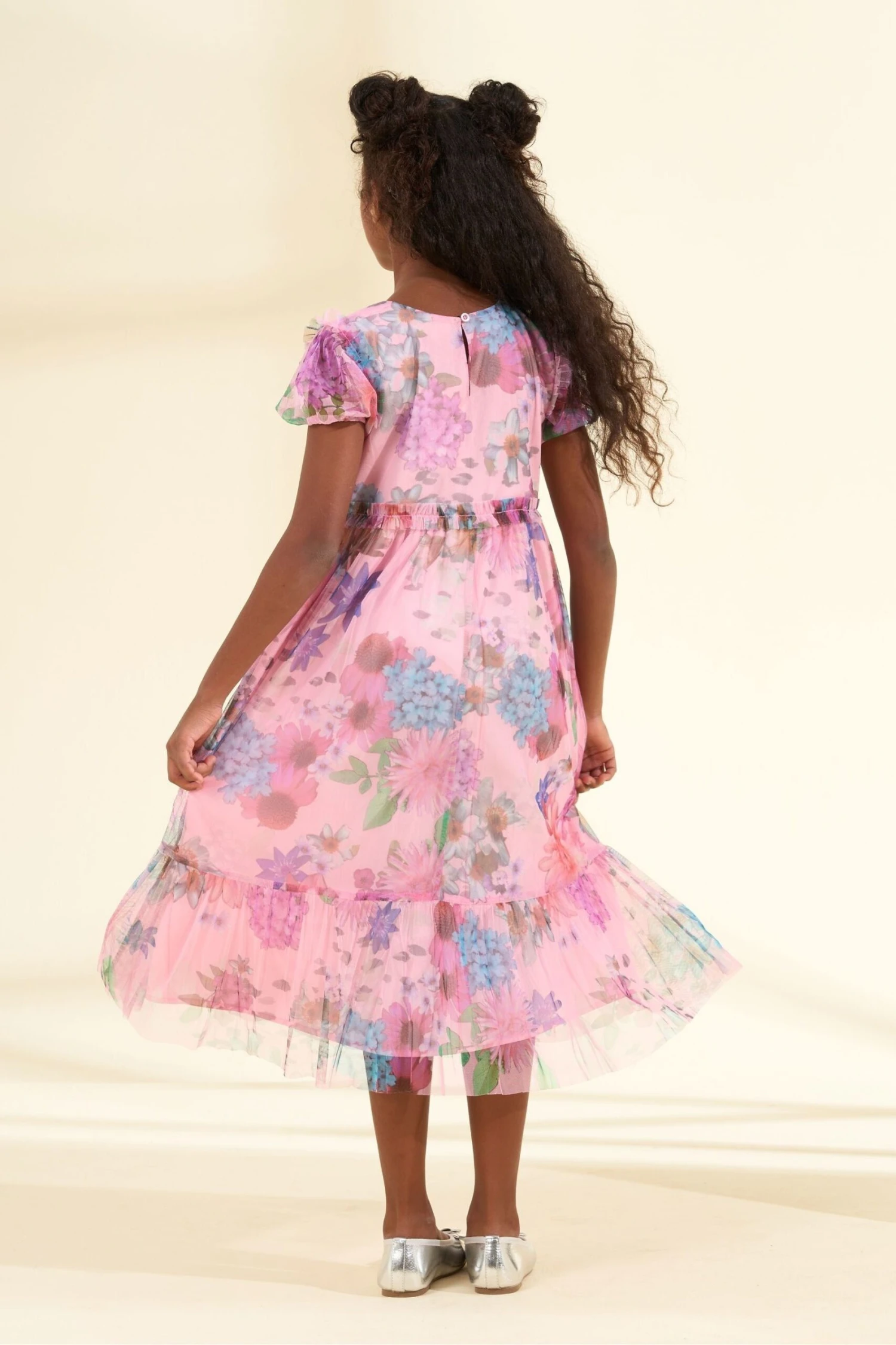 Angel & Rocket Luisa Mesh-Kleid Mit Bestickter Schulterpasse 4 Angel & Rocket Luisa Mesh-Kleid Mit Bestickter Schulterpasse – Bild 2