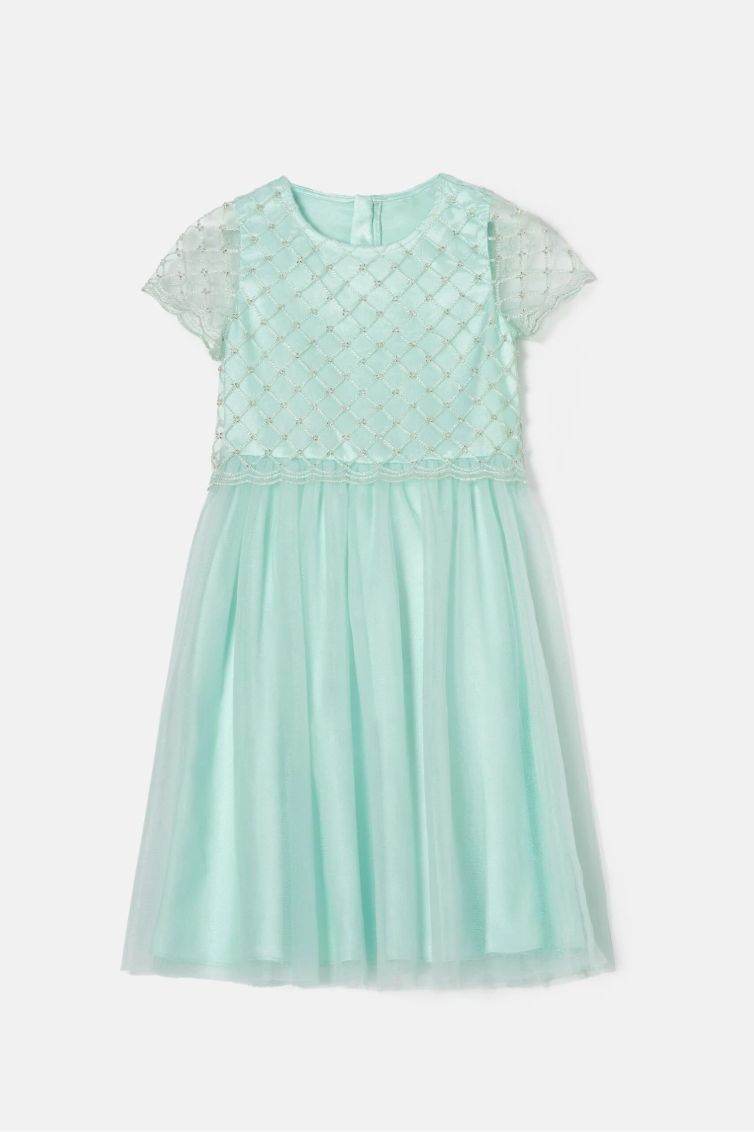 Angel & Rocket Anya Perlenbesticktes Tüll-Kleid, Grün 8 Angel & Rocket Anya Perlenbesticktes Tüll-Kleid, Grün – Bild 6