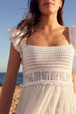 Next Gehäkeltes Kleid Mit Flötenärmeln 10 Next Gehäkeltes Kleid Mit Flötenärmeln -MONSON Kleidung Geschaft 185 523s3