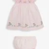 Jojo Maman Bebe Jojo Maman Bébé Mädchen Gesmoktes Kleid Mit Mausmotiv