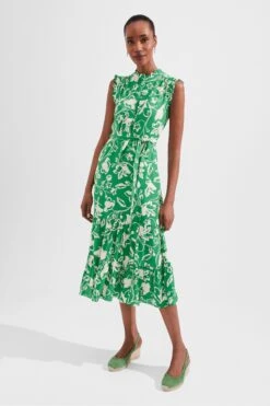 Hobbs Elsa Kleid In Kurzgröße, Grün