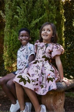 Baker By Ted Baker Gewebtes Kleid Mit Logo, Violett