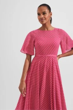 Hobbs Elenor Kleid, Rosa 8 Hobbs Elenor Kleid, Rosa -MONSON Kleidung Geschaft 237968s3