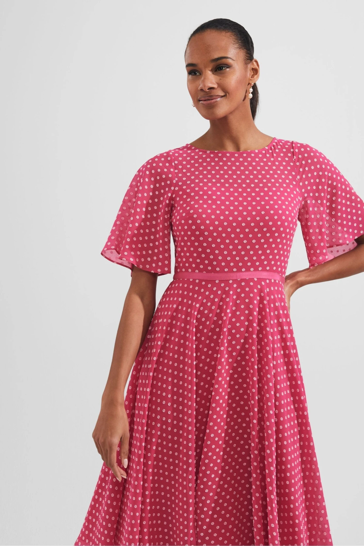 Hobbs Elenor Kleid, Rosa 5 Hobbs Elenor Kleid, Rosa – Bild 3