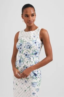 Hobbs Fiona Kleid, Weiß -MONSON Kleidung Geschaft 263172s3