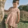 Next Neutral - Kleid Mit Häkelblumendesign (3 Monate Bis 7 Jahre) -MONSON Kleidung Geschaft 298 887s