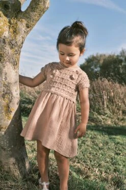 Next Neutral - Kleid Mit Häkelblumendesign (3 Monate Bis 7 Jahre)