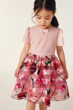 Baker By Ted Baker Kleid Mit Gestreiftem Rockteil Mit Ausbrennermuster -MONSON Kleidung Geschaft 322 877s3