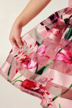 Baker By Ted Baker Kleid Mit Gestreiftem Rockteil Mit Ausbrennermuster -MONSON Kleidung Geschaft 322 877s6