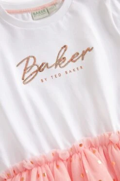 Baker By Ted Baker Glitzerndes Kleid Aus Netzstoff -MONSON Kleidung Geschaft 366370s8