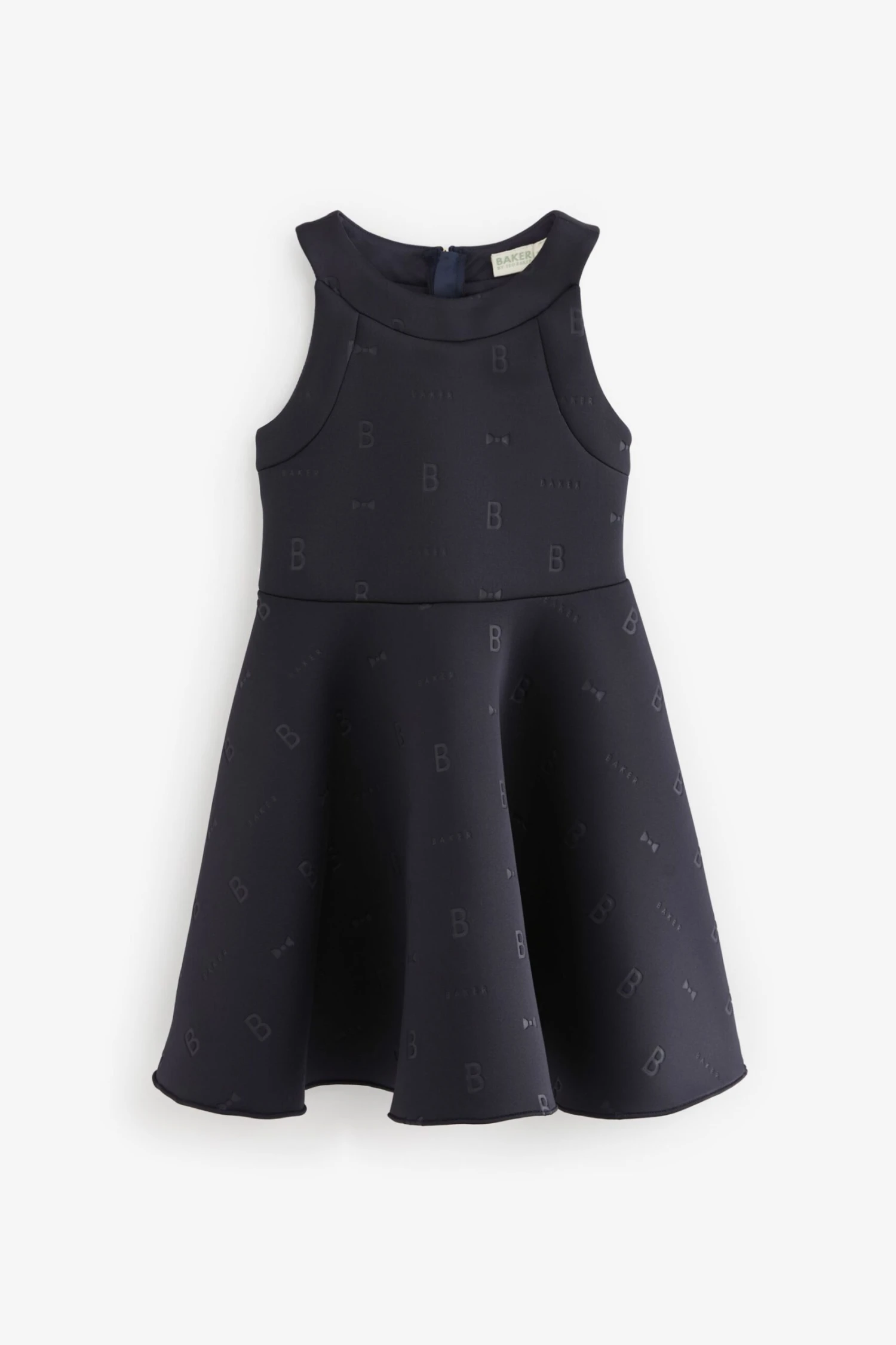 Baker By Ted Baker Neckholder-Kleid Aus Neopren Mit Prägung 7 Baker By Ted Baker Neckholder-Kleid Aus Neopren Mit Prägung – Bild 5