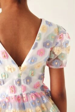 Baker By Ted Baker Organza-Kleid, Mehrfarbig -MONSON Kleidung Geschaft 369 882s4