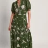 Monsoon Grace Besticktes Kleid -MONSON Kleidung Geschaft 370171s