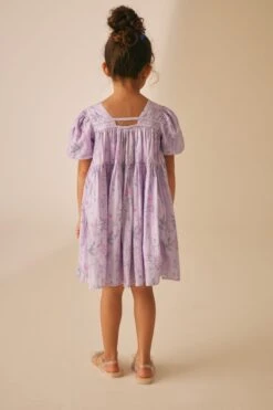 Laura Ashley Crosswell Gesmoktes Kleid Mit Glitzer -MONSON Kleidung Geschaft 372565s3