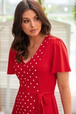 Pour Moi Priya Slinky Jersey-Panel-Kleid Mit Kurzen Ärmeln​​​​​​​ -MONSON Kleidung Geschaft 379361s3