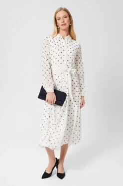 Hobbs Lucilla Kleid, Creme -MONSON Kleidung Geschaft 473049s3