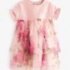 Baker By Ted Baker Gestuftes Kleid Aus Netzstoff, Rosa 1 Baker By Ted Baker Gestuftes Kleid Aus Netzstoff, Rosa -MONSON Kleidung Geschaft 481281s