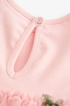 Baker By Ted Baker Gestuftes Kleid Aus Netzstoff, Rosa -MONSON Kleidung Geschaft 481281s4