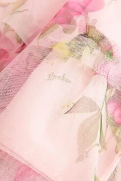 Baker By Ted Baker Gestuftes Kleid Aus Netzstoff, Rosa -MONSON Kleidung Geschaft 481281s5