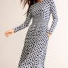 Boden Thea Langärmeliges Midi-Kleid 2 Boden Thea Langärmeliges Midi-Kleid -MONSON Kleidung Geschaft 493487s