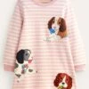 Boden Kuscheliges Sweatshirt-Kleid Mit Applikation