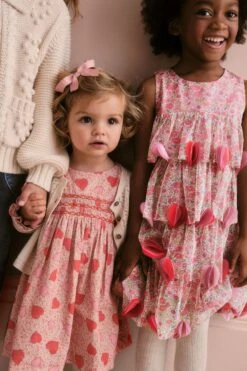 Boden Gesmoktes Cord-Kleid Mit Herzmuster -MONSON Kleidung Geschaft 494129s4