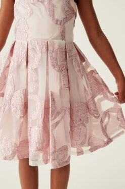 Baker By Ted Baker Glitzerndes Jacquard-Kleid Mit Schleife -MONSON Kleidung Geschaft 4AZ854s8