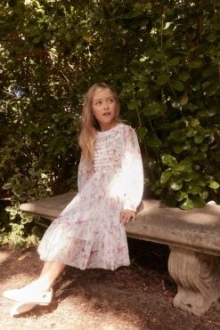Laura Ashley Langärmeliges Kleid Aus Netzstoff Mit Rüschen 17 Laura Ashley Langärmeliges Kleid Aus Netzstoff Mit Rüschen -MONSON Kleidung Geschaft 520422s8