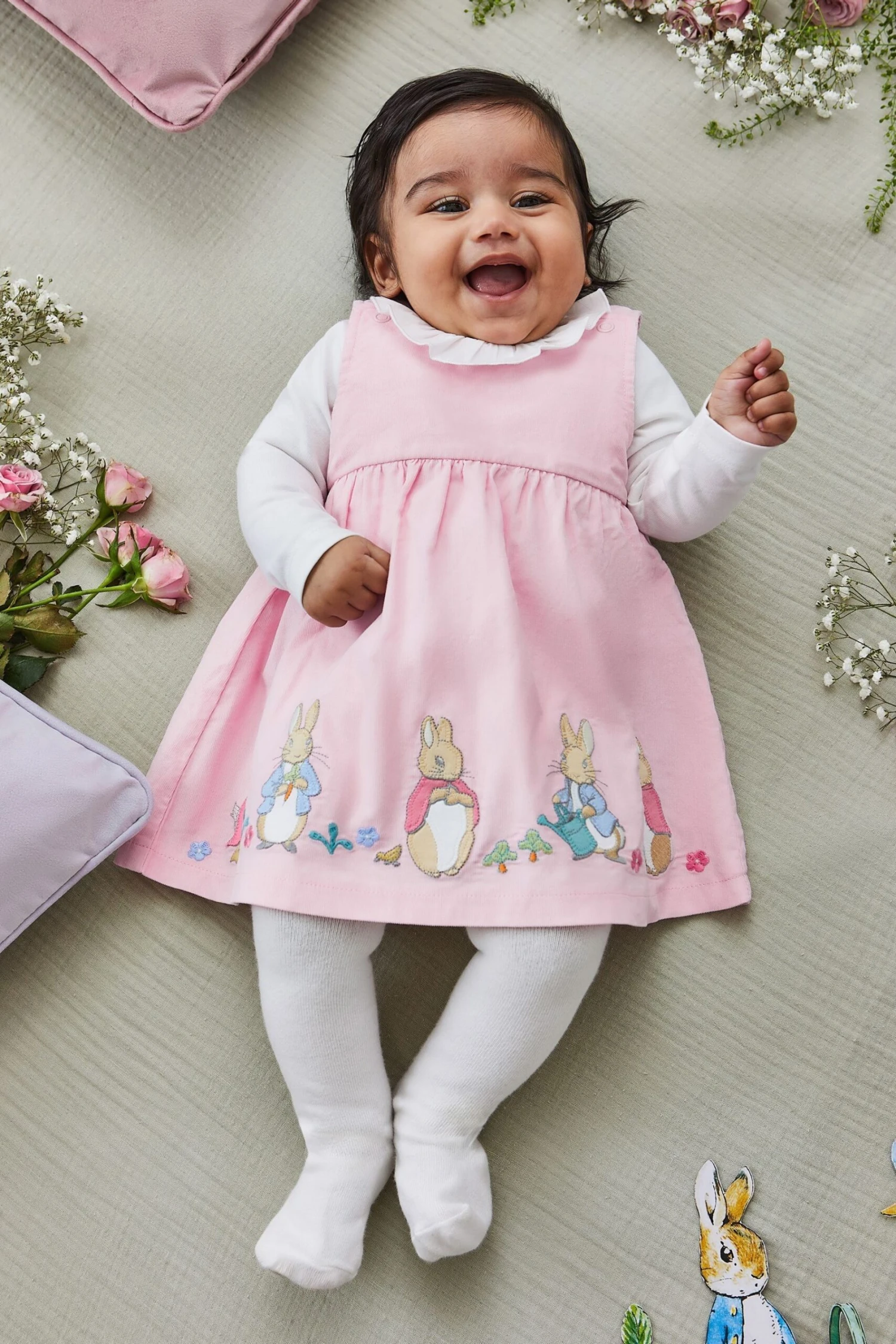 Jojo Maman Bebe JoJo Maman Bébé Peter Rabbit Baby Set Mit Kleid Mit Applikation Und Body 3 Jojo Maman Bebe JoJo Maman Bébé Peter Rabbit Baby Set Mit Kleid Mit Applikation Und Body