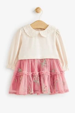 Laura Ashley Besticktes 2-in-1-Kleid Aus Netzstoff -MONSON Kleidung Geschaft 540843s7