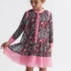 Reiss Camilla Kleid Mit Blumenprint Und Kontrast -MONSON Kleidung Geschaft 551483s