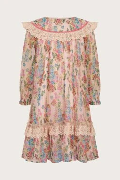 Monsoon Langärmeliges Kleid Mit Blumenmuster -MONSON Kleidung Geschaft 581421s2