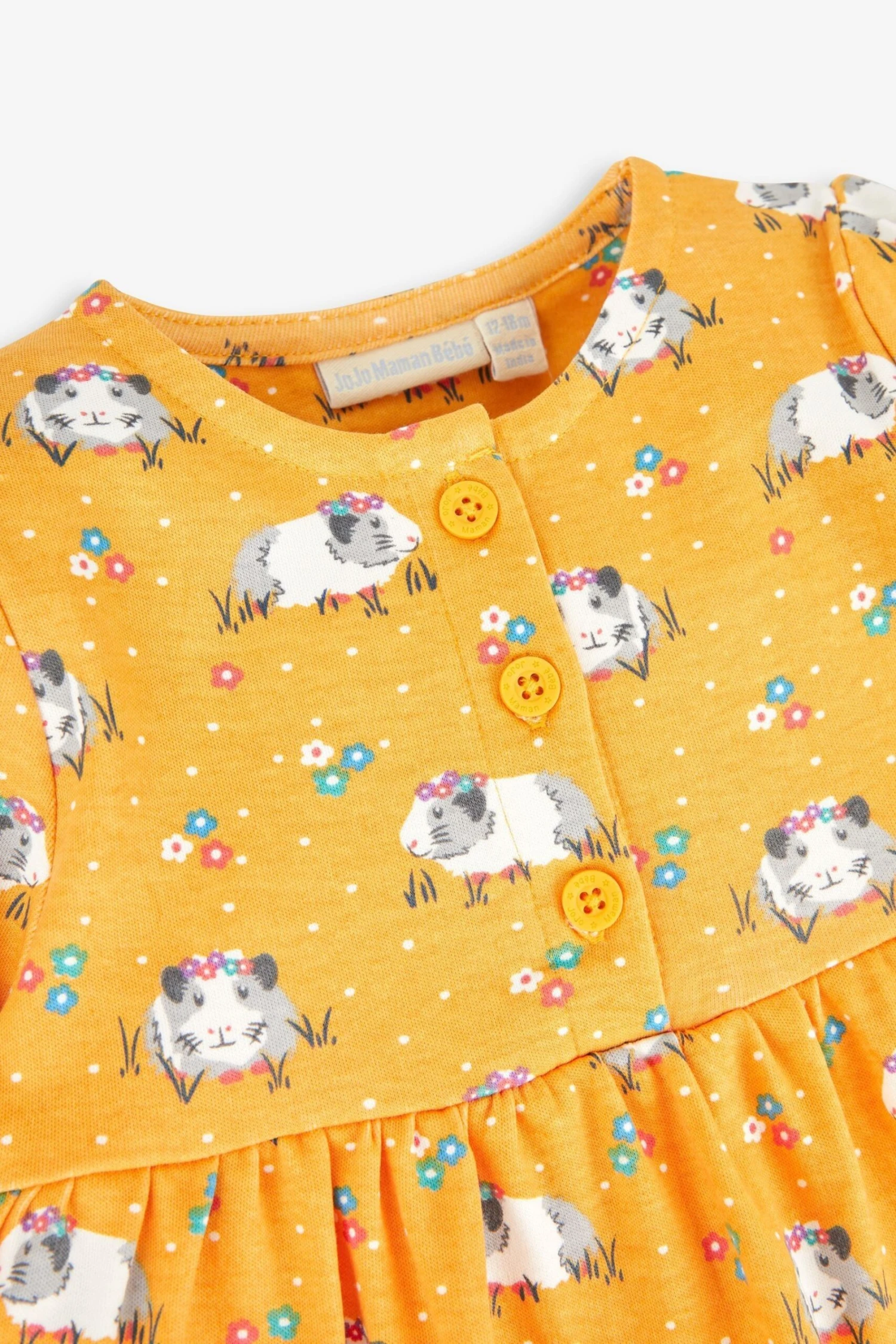 Jojo Maman Bebe Jojo Maman Bébé Girls' Kleid Mit Knopfleiste An Der Front 5 Jojo Maman Bebe Jojo Maman Bébé Girls' Kleid Mit Knopfleiste An Der Front – Bild 3