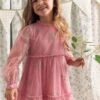 Laura Ashley Besticktes Kleid Aus Netzstoff -MONSON Kleidung Geschaft 602 384s