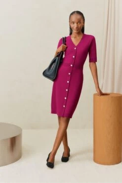 Hobbs Marianne Kleid, Violett