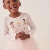Next Creme Mit Ballerina - Tutu-Kleid Mit Figurenmotiv (3 Monate Bis 7 Jahre) 1 Next Creme Mit Ballerina - Tutu-Kleid Mit Figurenmotiv (3 Monate Bis 7 Jahre) -MONSON Kleidung Geschaft 779 204s