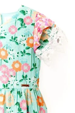 Nicole Miller Kleid Mit Blumendesign, Grün -MONSON Kleidung Geschaft 798628s3