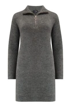 Pour Moi Frankie Grobgestricktes Kleid Mit Kurzem Reißverschluss -MONSON Kleidung Geschaft 805611s3
