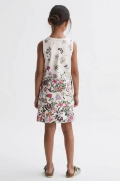 Reiss Raina Geblümtes Kleid Mit Tunnelzug -MONSON Kleidung Geschaft 813751s4