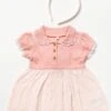 Rock-a-bye Baby Boutique Outfit-Set Mit Kleid Und Passendem Kopfband, Pink -MONSON Kleidung Geschaft 836120s