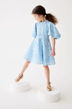 Blau Spitzen Kleid Von Baker By Ted Baker