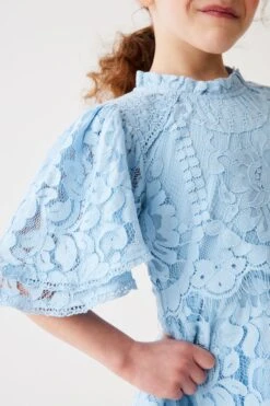 Blau Spitzen Kleid Von Baker By Ted Baker -MONSON Kleidung Geschaft 845821s5