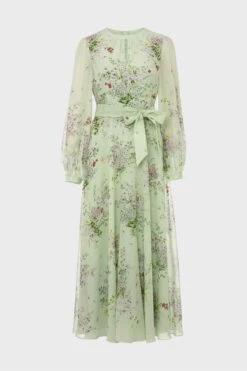 Hobbs Leia Kleid In Kurzgröße, Grün -MONSON Kleidung Geschaft 884021s4