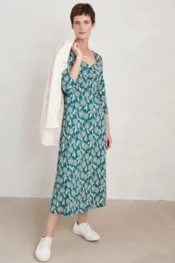 Seasalt Cornwall Secret Cove Kleid Mit Dreiviertelärmeln -MONSON Kleidung Geschaft 893213s3