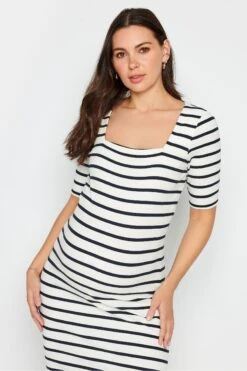 Long Tall Sally Umstandsmode Geripptes Kleid -MONSON Kleidung Geschaft 894178s4